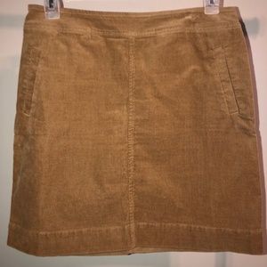 Camel Corduroy MIni Skirt